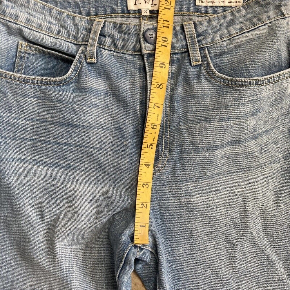 Eve Denim Womens‎ Size 27 The Jacqueline Flare Leg Cotton High Rise Jeans Blue - Picture 5 of 15